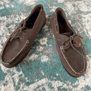 MENS POLO RALPH LAUREN LEATHER BOAT SHOES SIZE 12